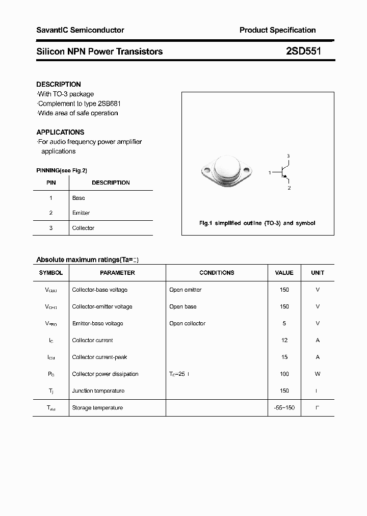 2SD551_4407882.PDF Datasheet
