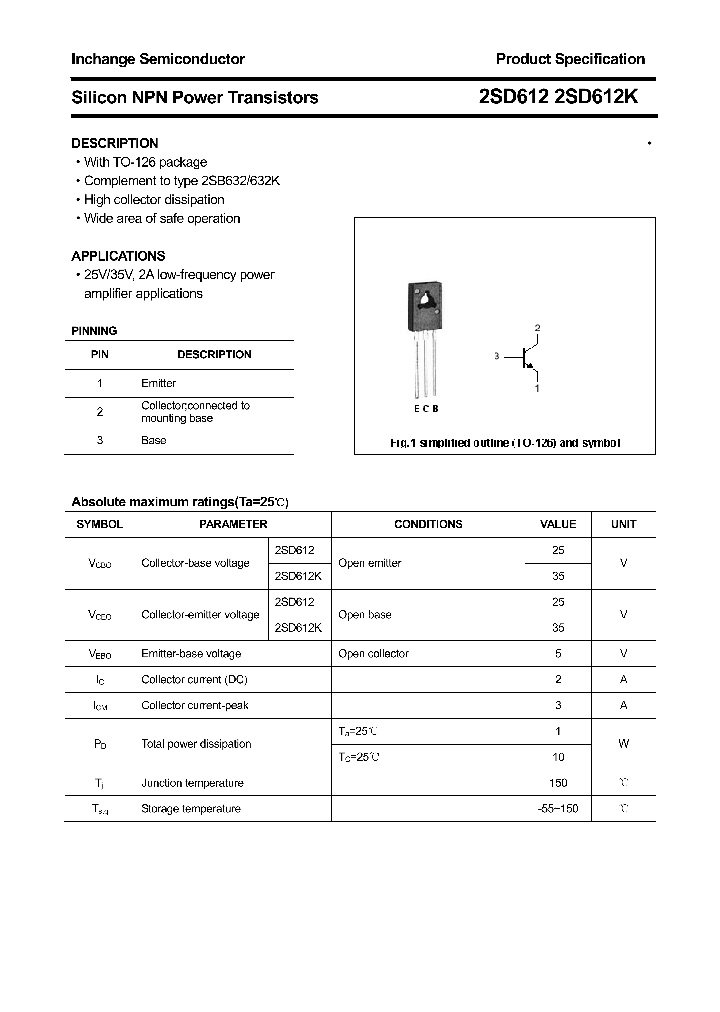 2SD612_4354398.PDF Datasheet