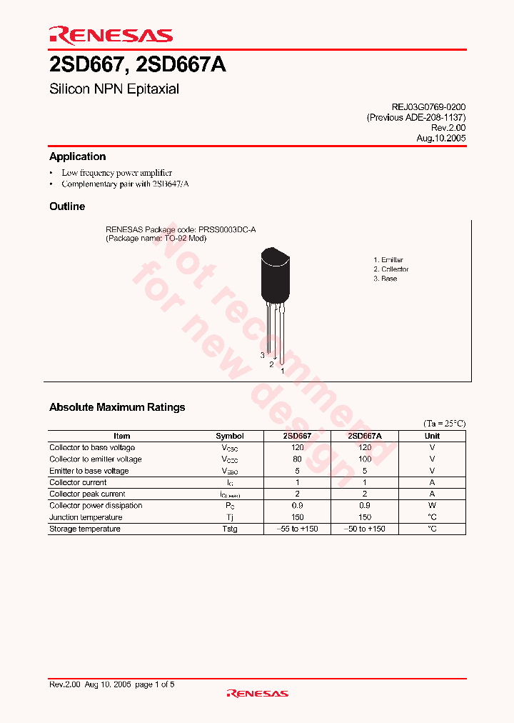 2SD667ACTZ-E_4247164.PDF Datasheet