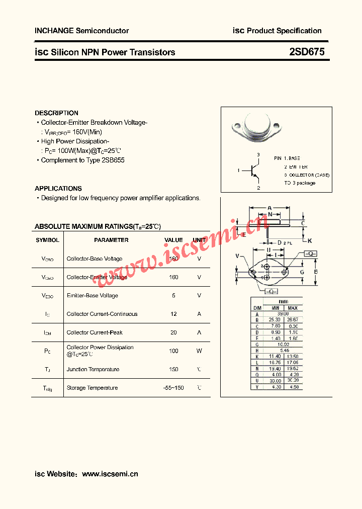 2SD675_4717452.PDF Datasheet