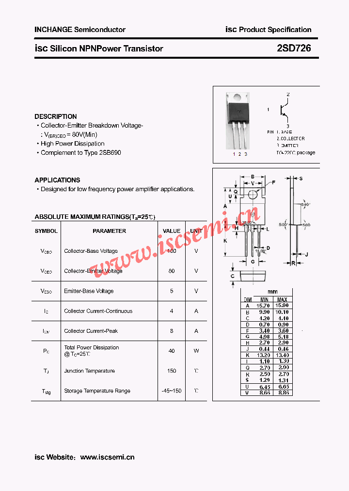 2SD726_4879246.PDF Datasheet