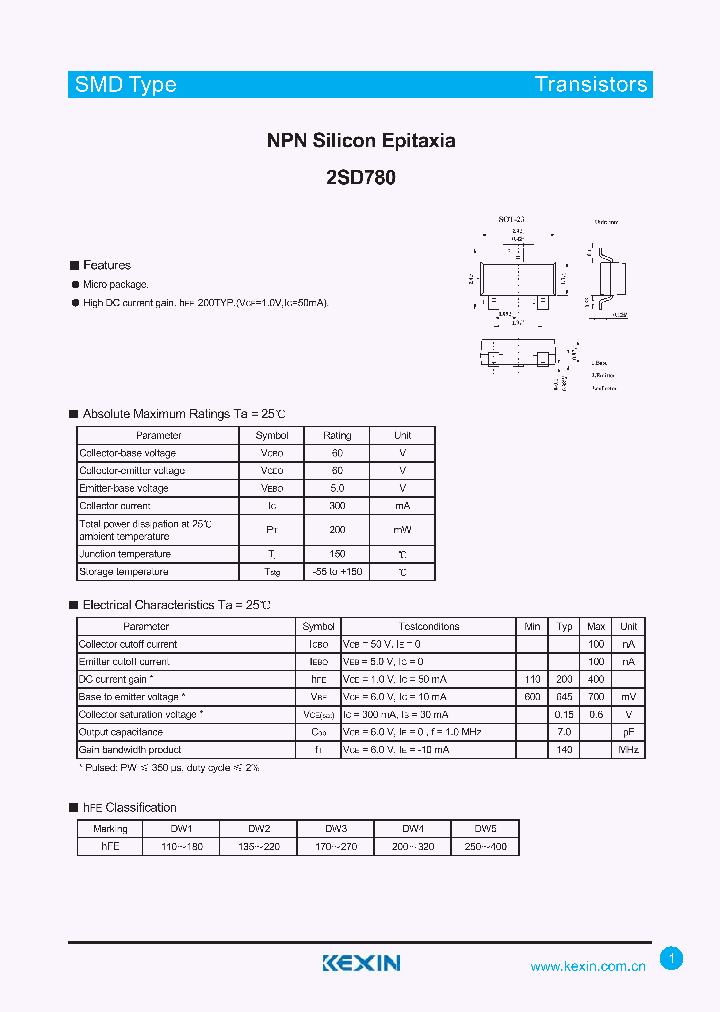 2SD780_4305717.PDF Datasheet