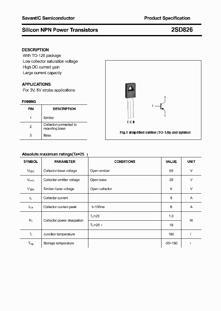 2SD826_4374023.PDF Datasheet