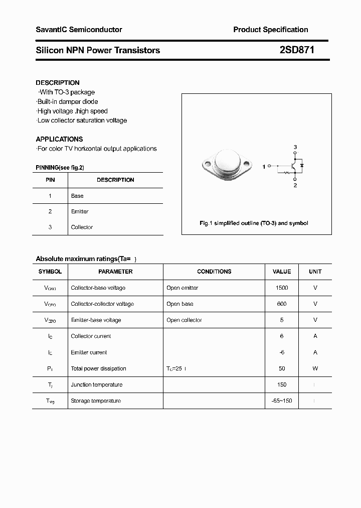 2SD871_4469287.PDF Datasheet