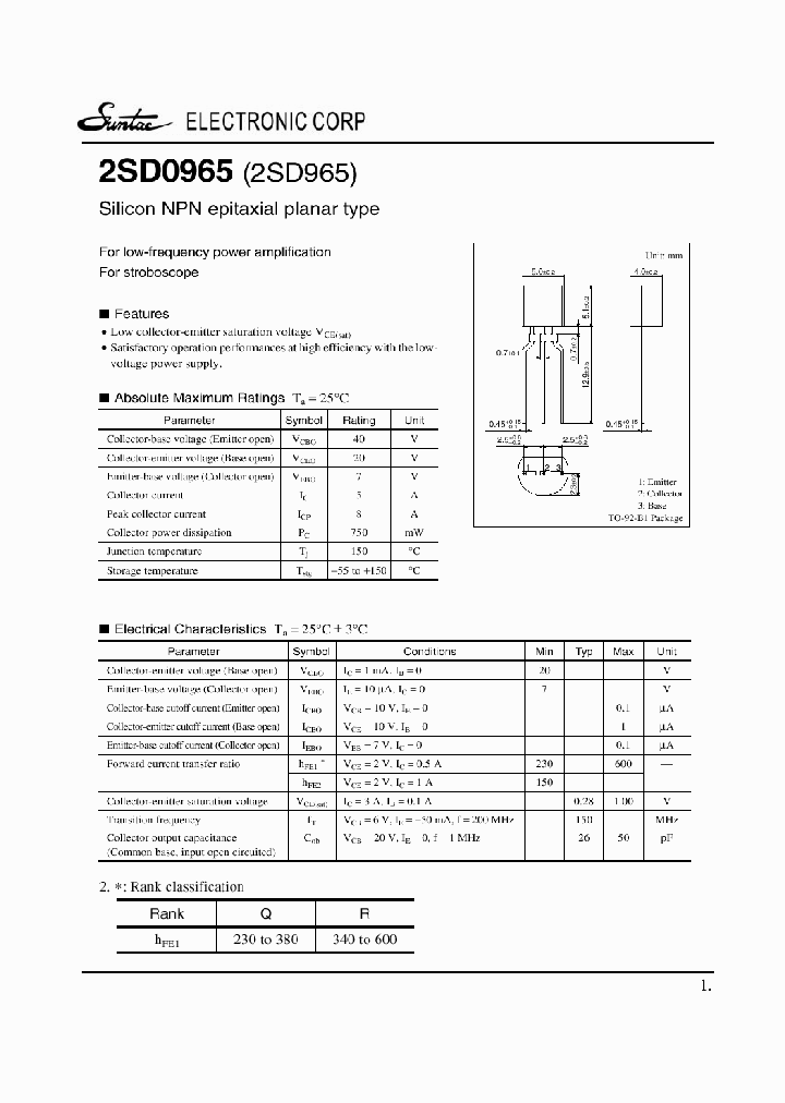2SD965_4272444.PDF Datasheet