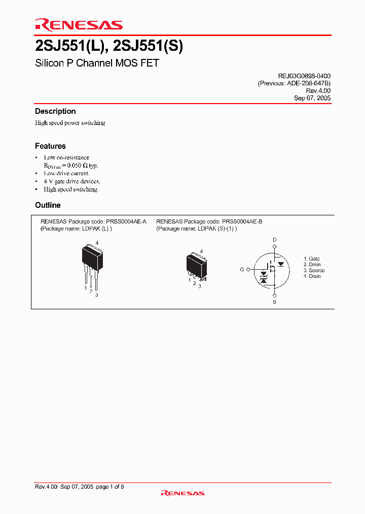 2SJ551STL-E_4377197.PDF Datasheet