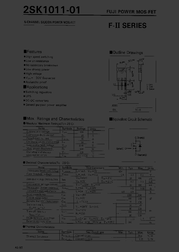 2SK1011_4564428.PDF Datasheet