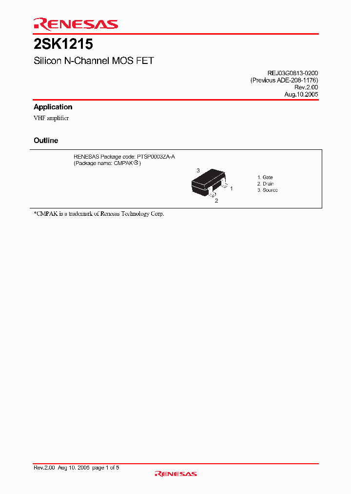 2SK1215_4237902.PDF Datasheet