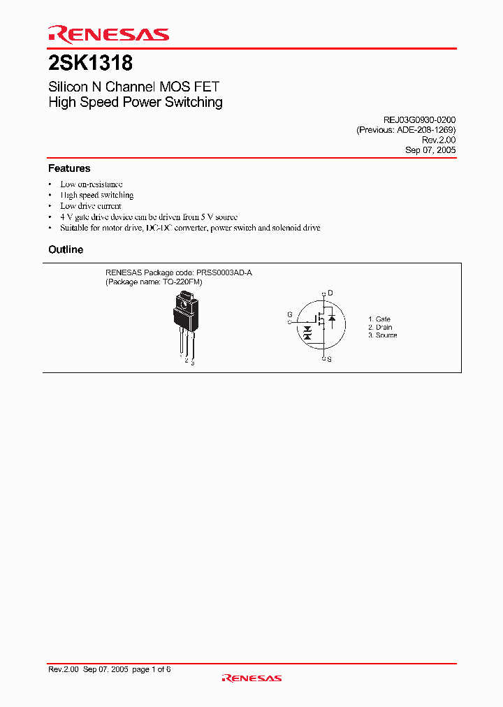2SK1318-E_4785436.PDF Datasheet