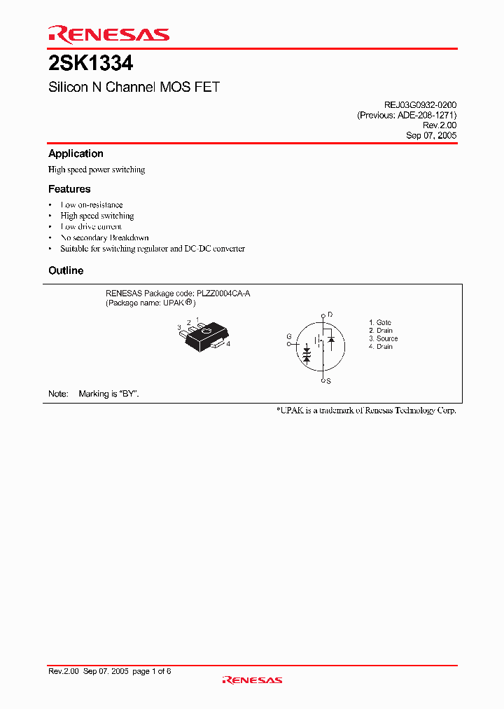 2SK1334BYTL-E_4256915.PDF Datasheet