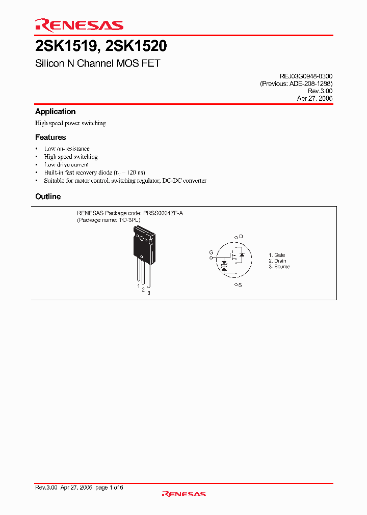 2SK1519_4285888.PDF Datasheet