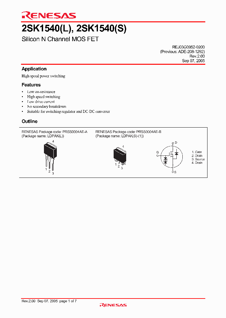2SK1540_4311939.PDF Datasheet