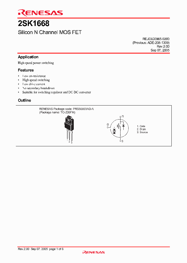 2SK1668-E_4304129.PDF Datasheet