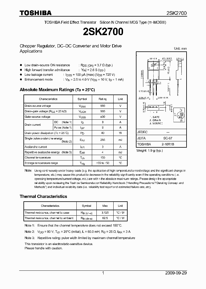 2SK270009_4599677.PDF Datasheet