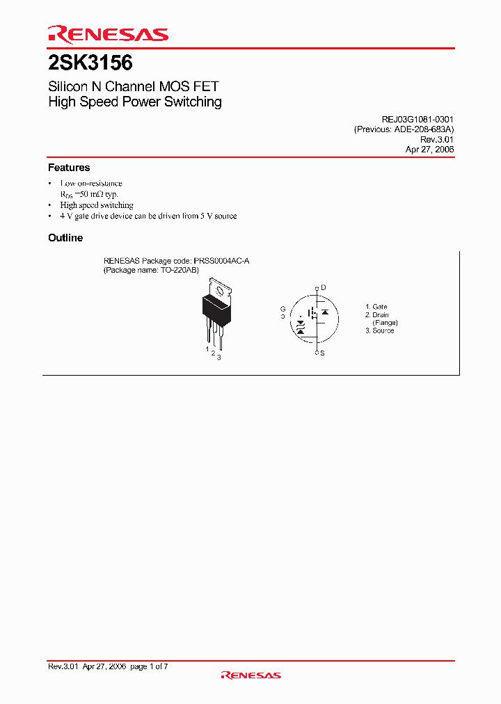 2SK3156-E_4379980.PDF Datasheet