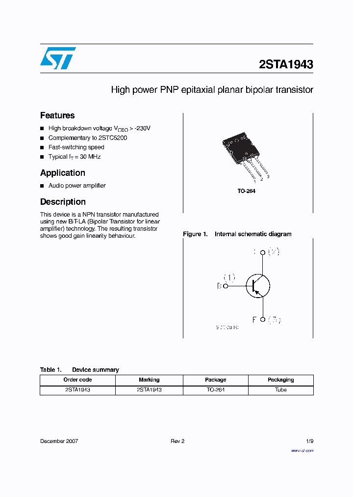 2STA1943_4346318.PDF Datasheet