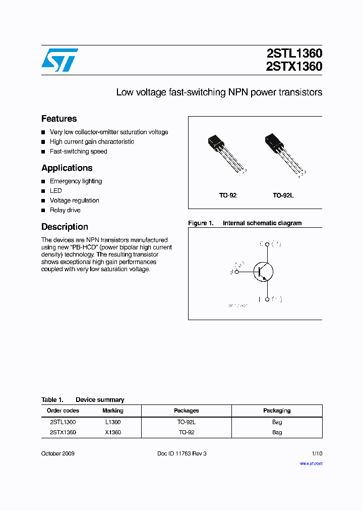 2STL136009_4914137.PDF Datasheet