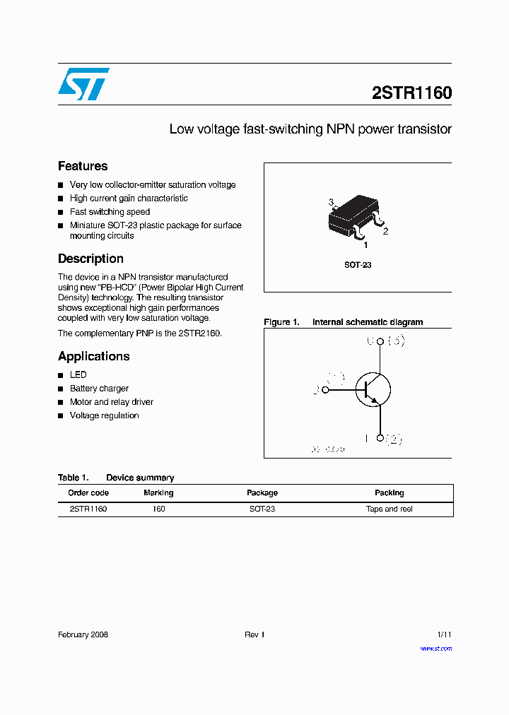 2STR1160_4186561.PDF Datasheet