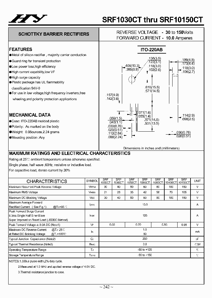SRF1030CT-SRF10150CT_4504896.PDF Datasheet