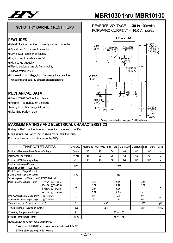 MBR1030-MBR10100_4504899.PDF Datasheet