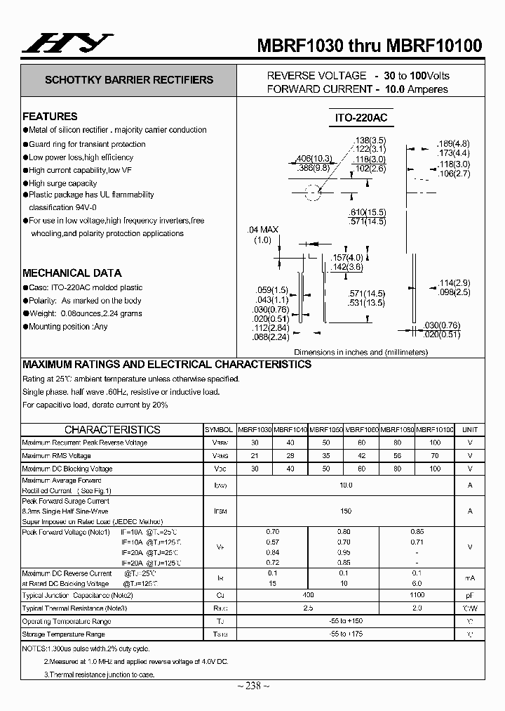 MBRF1030-MBRF10100_4504900.PDF Datasheet