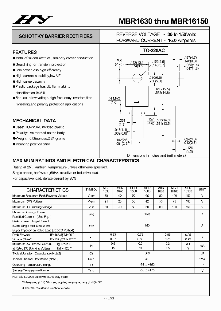 MBR1630-MBR16150_4504907.PDF Datasheet