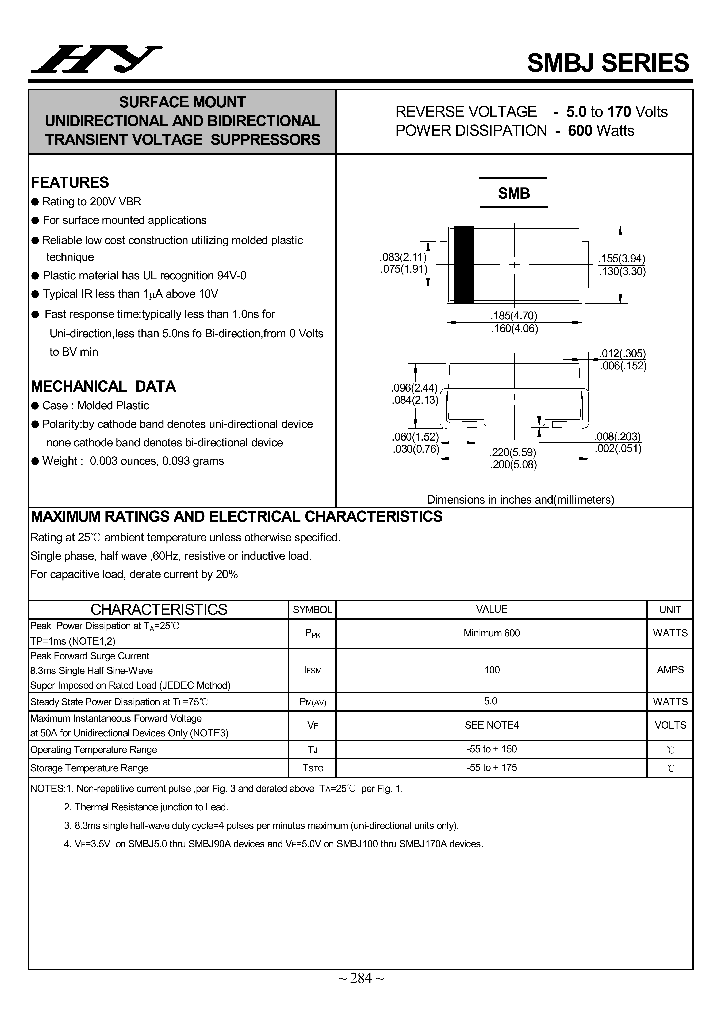 SMBJ50-SMBJ170CA_4504929.PDF Datasheet