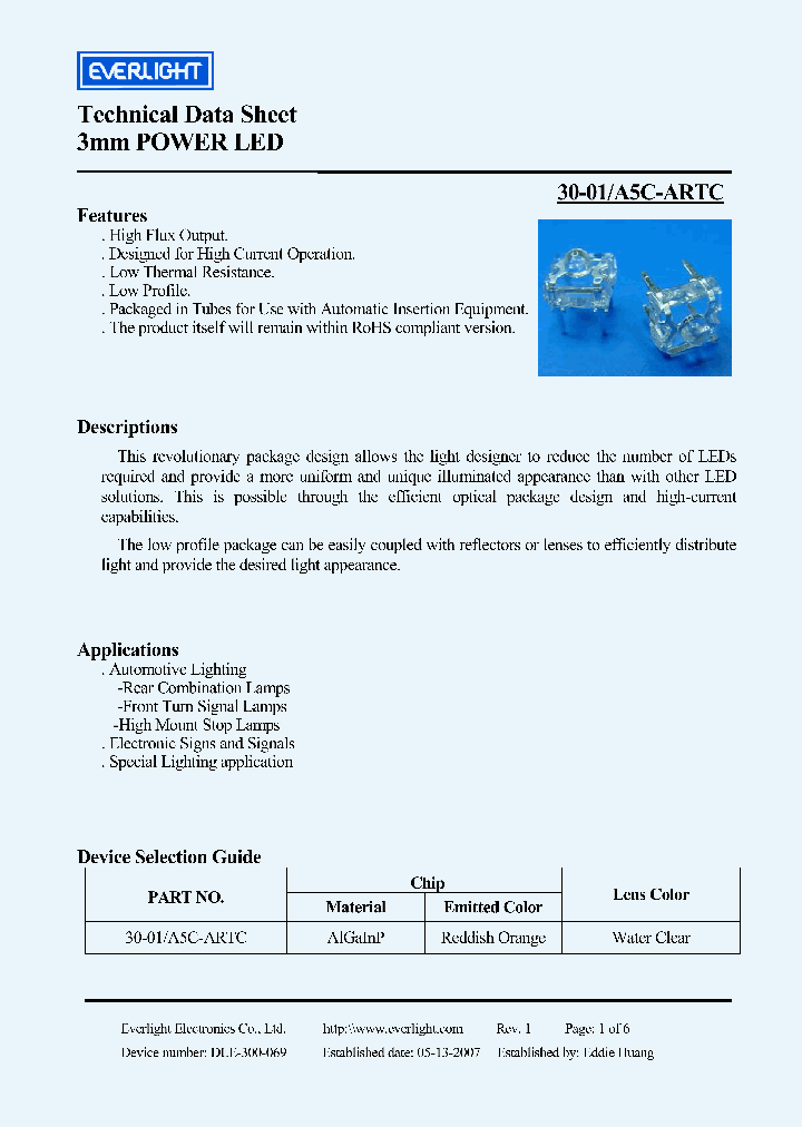 30-01A5C-ARTC_4390191.PDF Datasheet