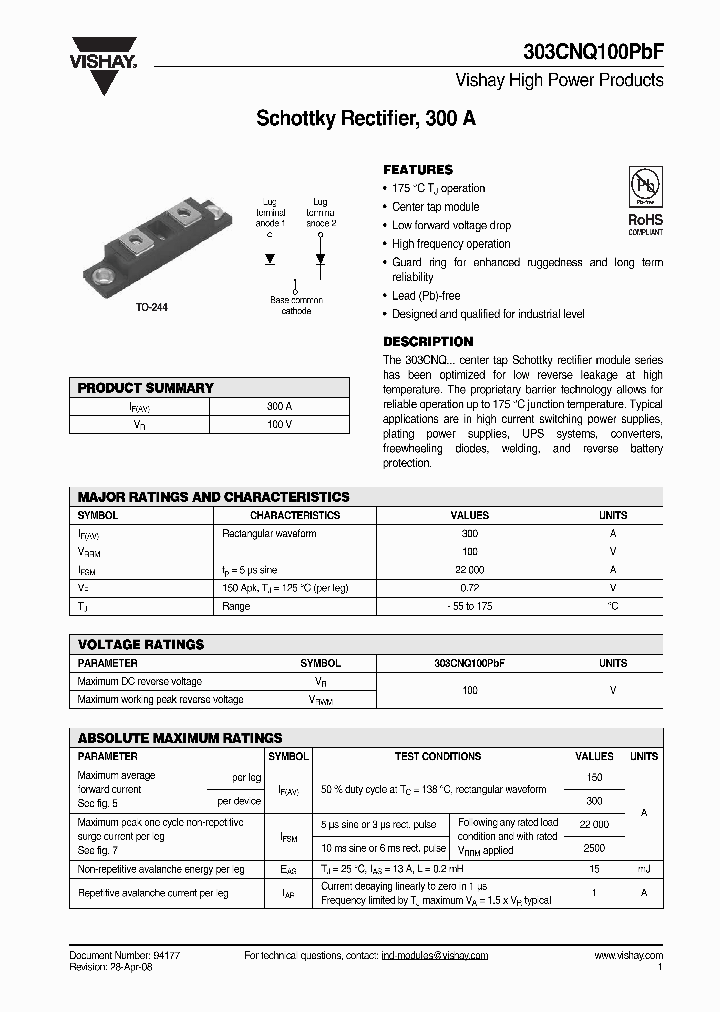 303CNQ100PBF_4788843.PDF Datasheet