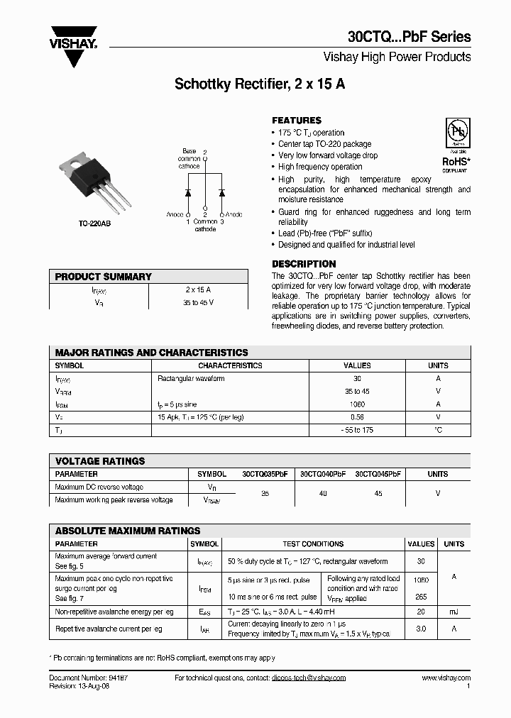 30CTQ035PBF_4295292.PDF Datasheet