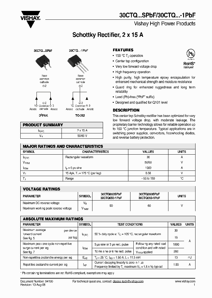 30CTQ050STRRPBF_4458012.PDF Datasheet