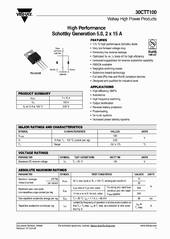 30CTT100_4284612.PDF Datasheet
