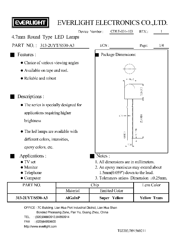 313-2UYT-S530-A3_4778772.PDF Datasheet