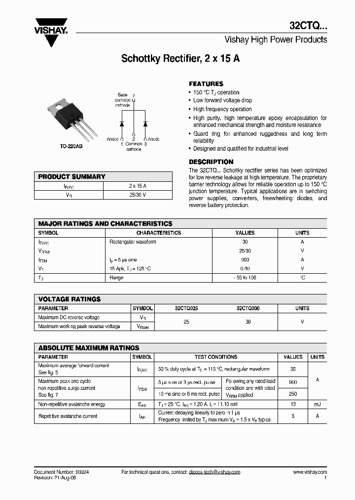 32CTQ025_4271427.PDF Datasheet