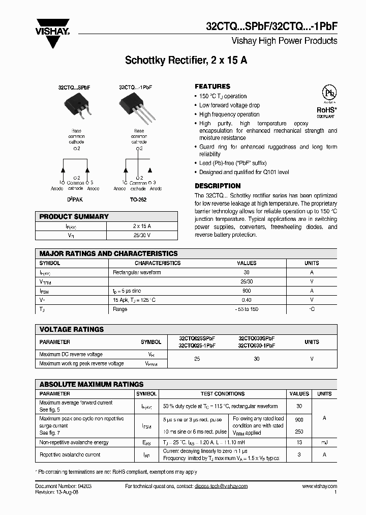 32CTQ025-1PBF_4271429.PDF Datasheet