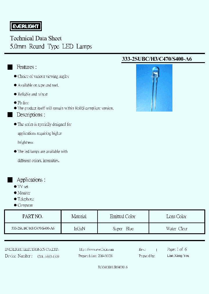 333-2SUBC-H3-C470-S400-A6_4166322.PDF Datasheet