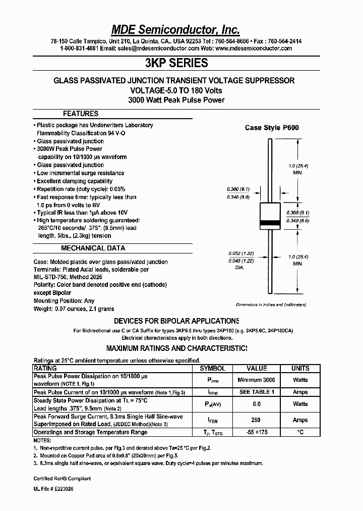 3KP75A_4539238.PDF Datasheet
