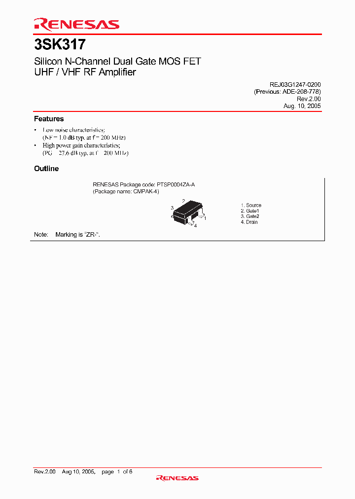 3SK317_4277975.PDF Datasheet