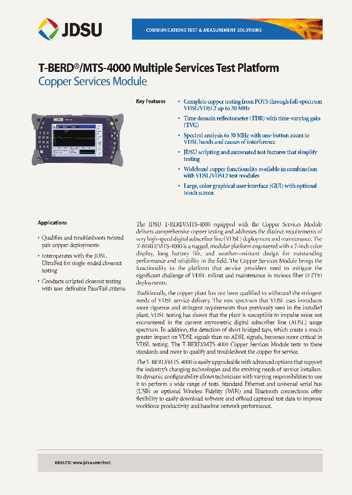 4000-CU-VDSL-INF_4434089.PDF Datasheet