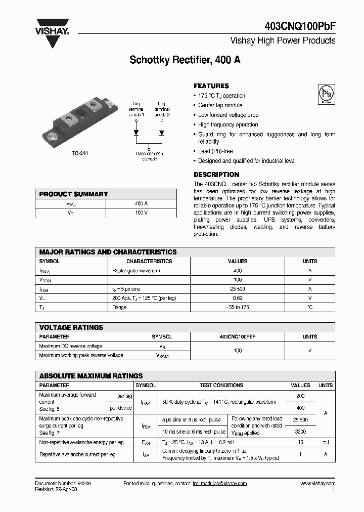 403CNQ100PBF_4886906.PDF Datasheet