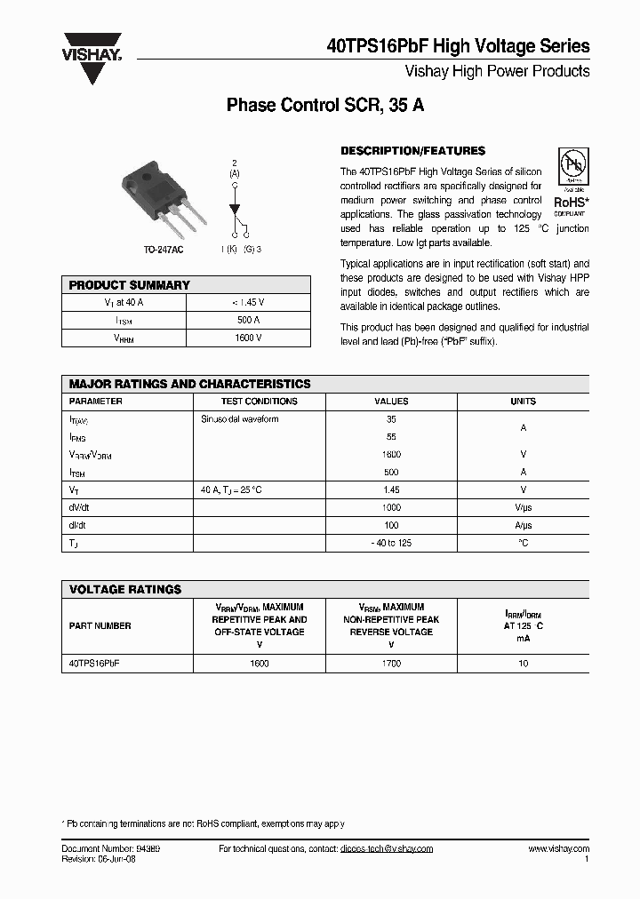 40TPS16PBF_4265949.PDF Datasheet