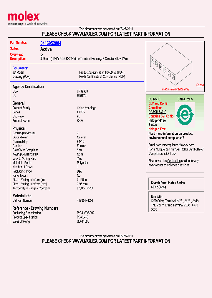 41695-2004_4858078.PDF Datasheet