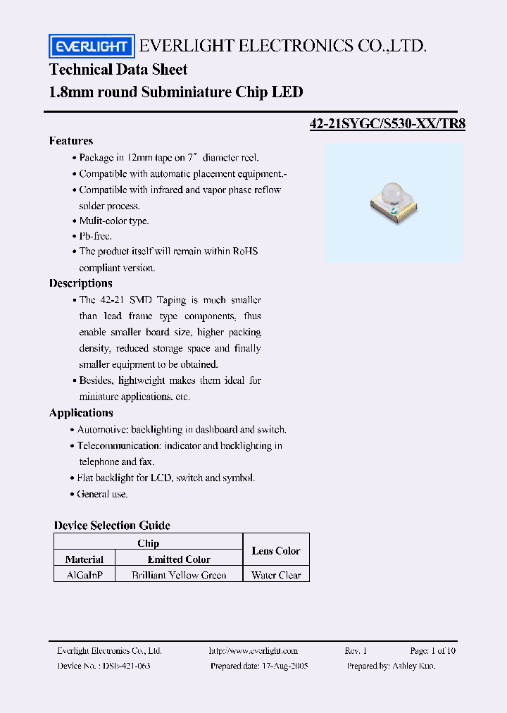 42-21SYGC_4533123.PDF Datasheet