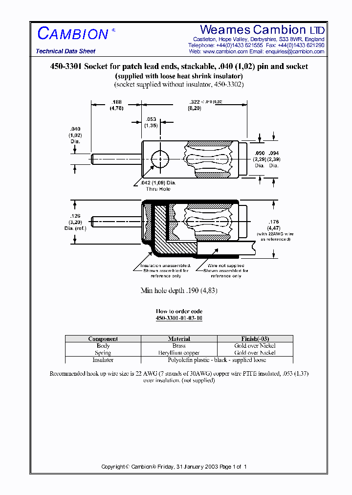 450-3301_4563665.PDF Datasheet