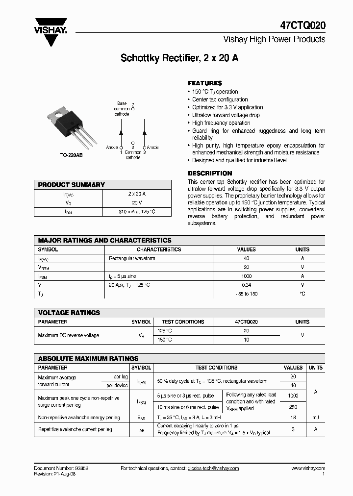 47CTQ020_4271420.PDF Datasheet