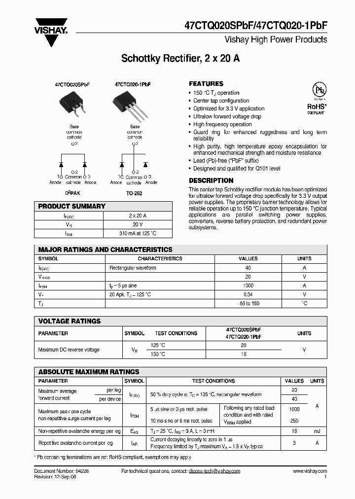 47CTQ020-1PBF_4271422.PDF Datasheet