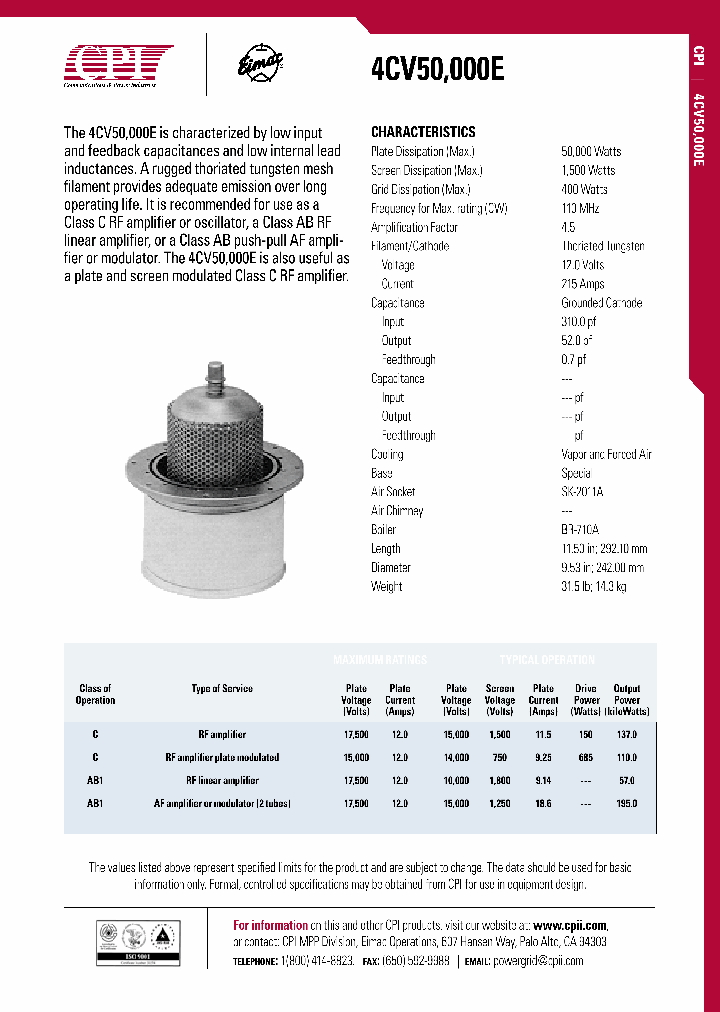 4CV50-000E_4409838.PDF Datasheet