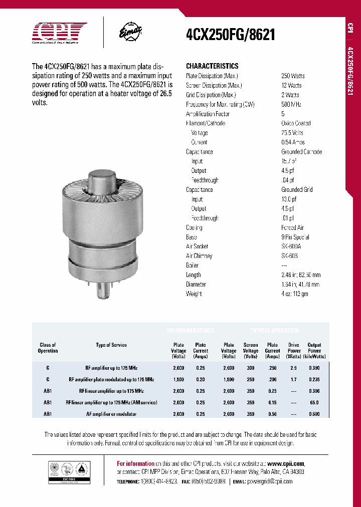 4CX250FG_4403130.PDF Datasheet