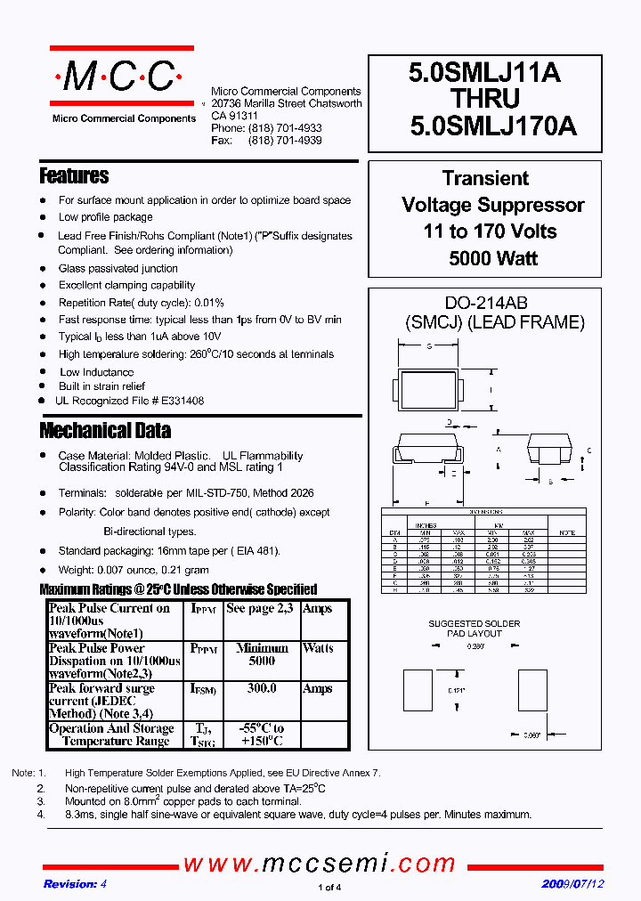 50SMLJ11A09_4577077.PDF Datasheet