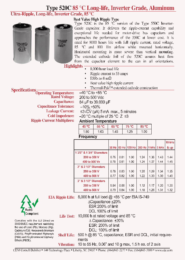 520C113T250DF2B_4461611.PDF Datasheet